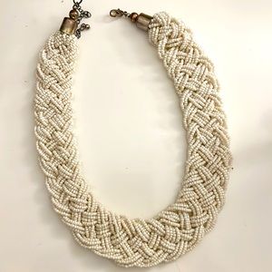White beaded necklace